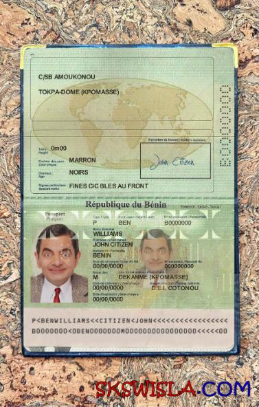 Benin zdjęcie do paszportu pliki PSD, skan i fotografowany obraz